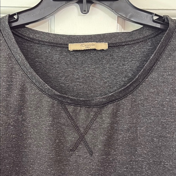 Dark Grey Long Sleeve Relaxed Exercise Shirt - 2XL - Picture 3 of 12